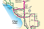 Clearlake & Lower Lake Routes